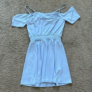 Express Baby Blue Skater Dress, Small